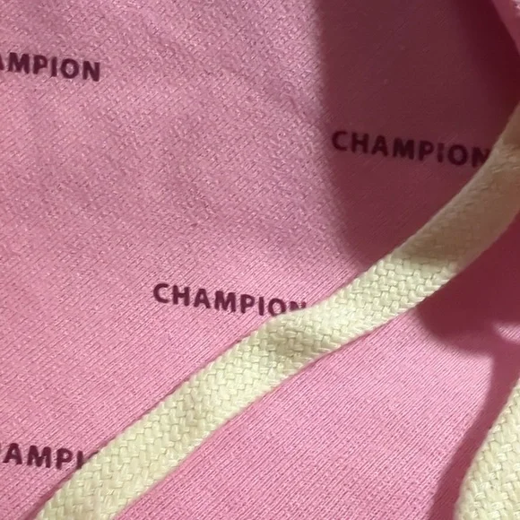 Champion Women's Powerblend Hoodie All Over Print Logo Pull Over - Picture 7 of 7